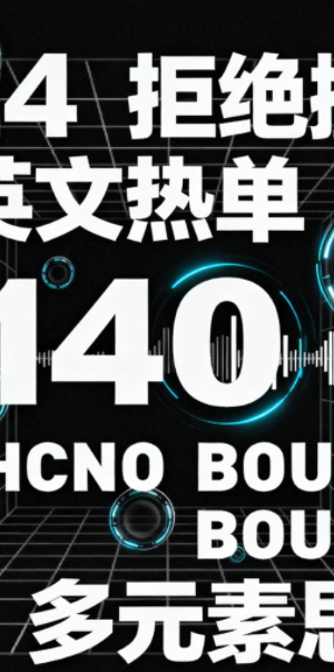 524 拒绝撞歌 中英文热单 140 TEHCNO BOUNCE 多元素思路